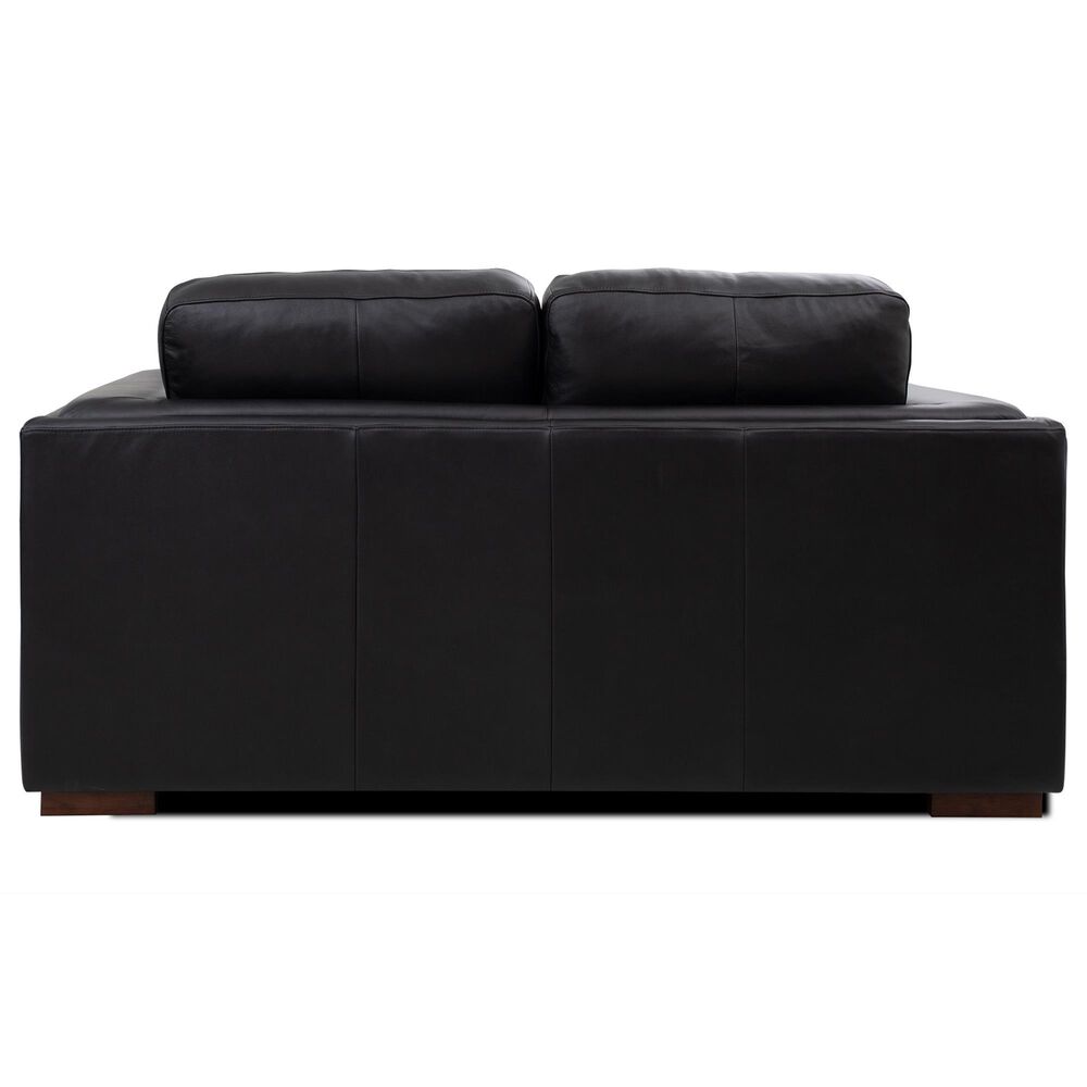 Italiano Furniture Luca Stationary Loveseat in Black, , large