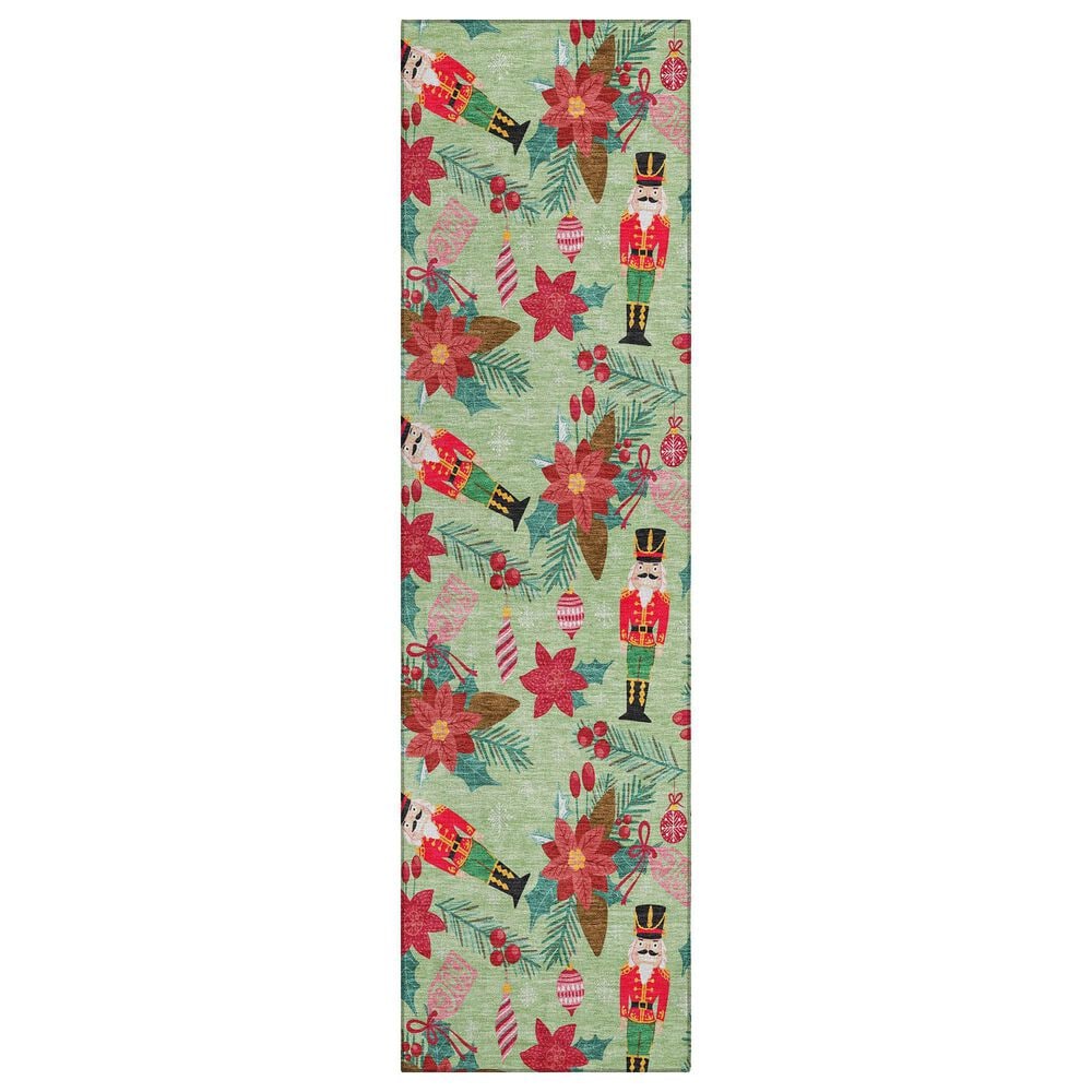 Dalyn Rug Company Wonderland WN30 2"3" x 7"6" Aloe Indoor/Outdoor Runner, , large