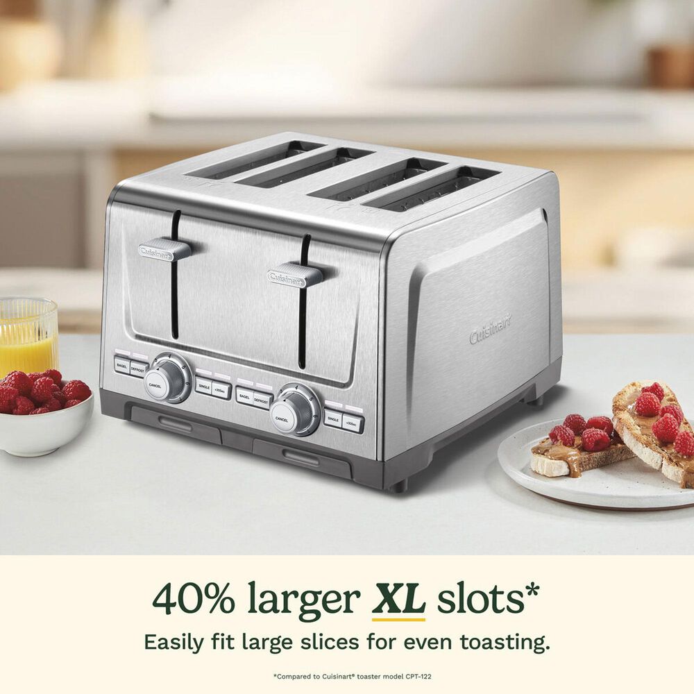 Cuisinart 2-Slice XL Slot Stainless Steel Toaster, , large