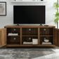 Walker Edison 58" Barn Door TV Console in Rustic Oak, , large