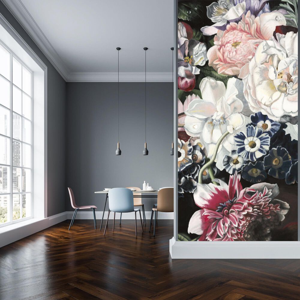 Courtside Market Baroque Botanica I 96" x 45" Mural, , large