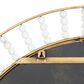 Maple and Jade 32" Round Wall Mirror in Golden Brown and White, , large