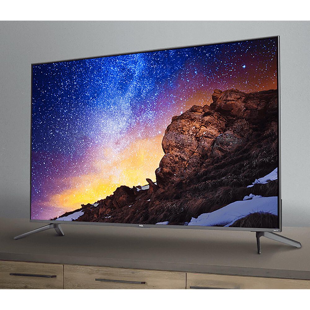 Tcl 50 Class 5 Series Qled 4k Uhd Smart Roku Tv With Alto 3 2 0 Channel Sound Bar In Black Nebraska Furniture Mart