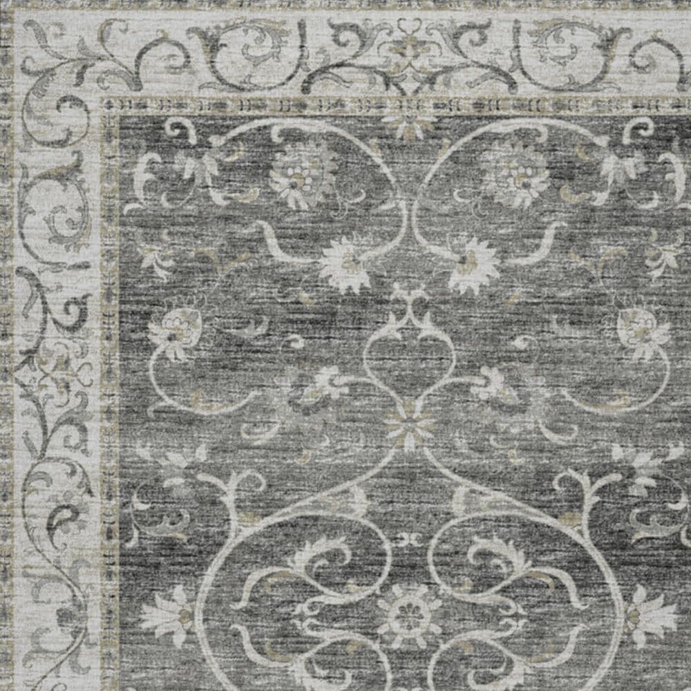 Dalyn Rug Company Tuscany 8&#39; Round Charcoal Indoor/Outdoor Area Rug, , large