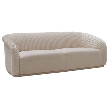 Tov Furniture Yara Sofa in Beige Velvet, , large