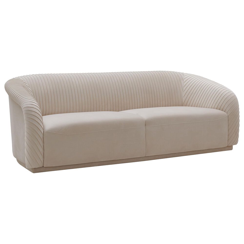 Tov Furniture Yara Sofa in Beige Velvet, , large