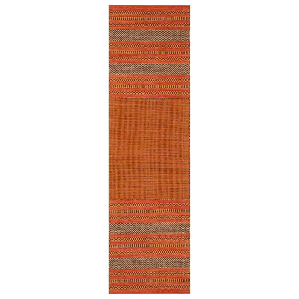Safavieh Montauk MTK214B 2"6" x 12" Orange and Red Runner, , large