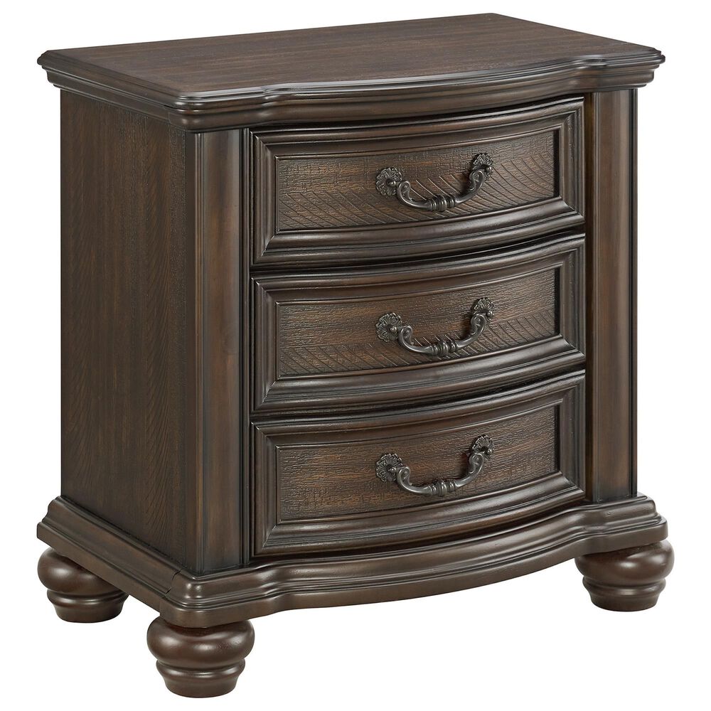 Mayberry Hill Brunswick 5-Piece King Panel Bedroom Set in Mahogany, , large
