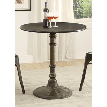 Pacific Landing Oswego Round Bistro Table in Antique Bronze and Black - Table Only, , large