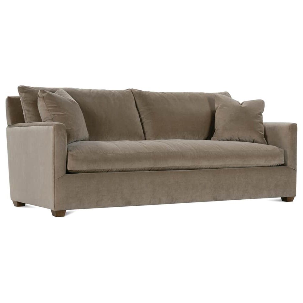 Rowe Furniture Lilah Stationary Sofa in Fawn Brushed Velvet, , large