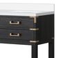 Lexora Home Norwalk 60" Double Bathroom Vanity in Black Oak with White Quartz Top and Rectangular Sinks, , large