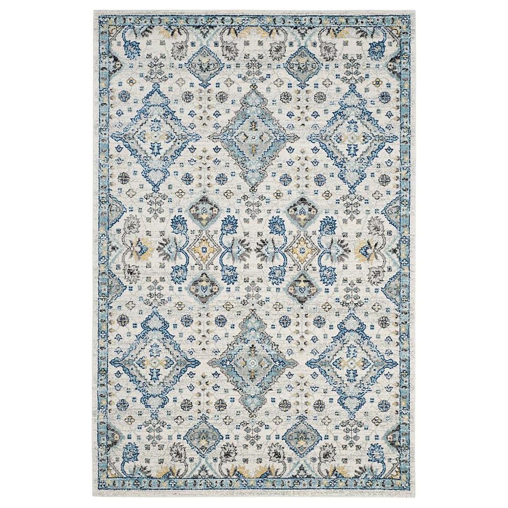 Safavieh Evoke EVK224C 12" x 18" Ivory and Light Blue Area Rug, , large