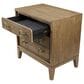Sterling Timber Elure King Upholstered Panel Bed with Dresser Bachelor Chest and 2 Nightstands in Latte, , large