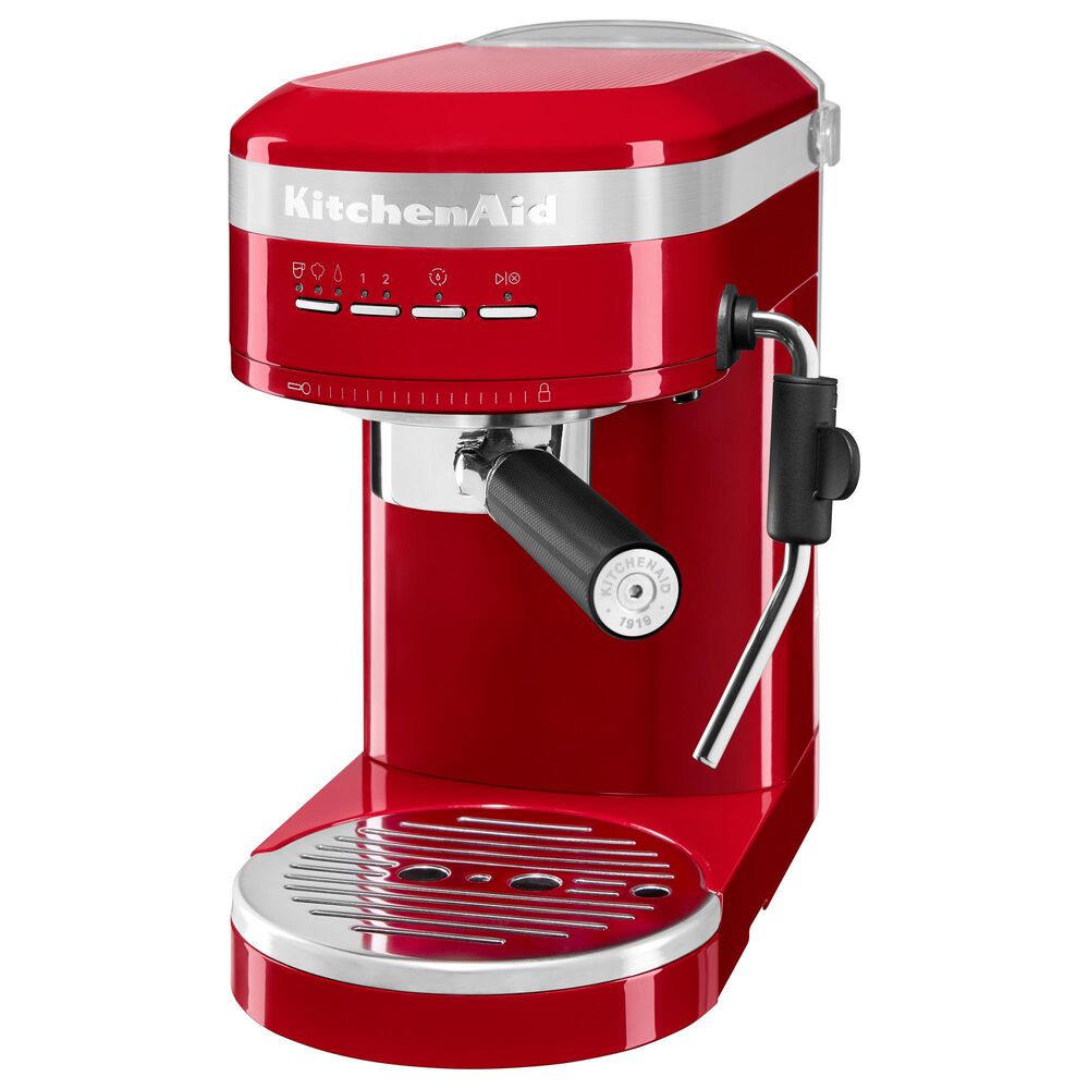 KitchenAid 47 Oz Semi-Automatic Espresso Machine in Empire Red, , large