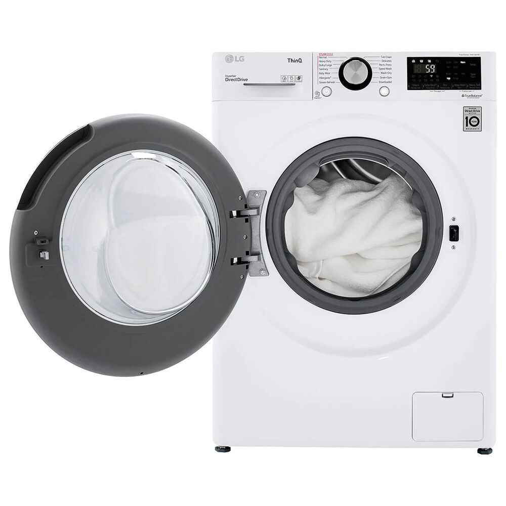 LG 2.4 Cu.Ft. Smart Wifi Enabled Compact Front Load AllInOne Washer and Dryer Combo in White