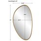 Uttermost Boomerang Mirror in Gold, , large