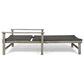 Hearth and Haven Hampton Outdoor Chaise Lounge with Adjustable Seating in Grey, , large