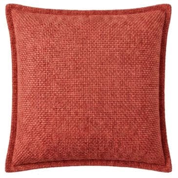 Chanasaya 20" Square Textured Accent Throw Pillow in Rust, , large