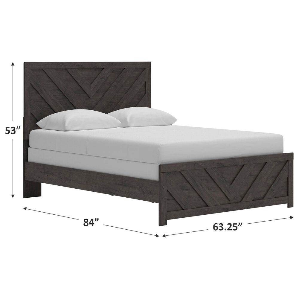 Ashley Prendonea Queen Panel Bed in Dark Charcoal, , large