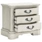 Millenium Arlendyne King Upholstered Bed with 2 Nightstands in Antique White, , large