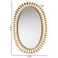 Baxton Studio Rogier Metal Accent Wall Mirror in Antique Gold Leaf, , large
