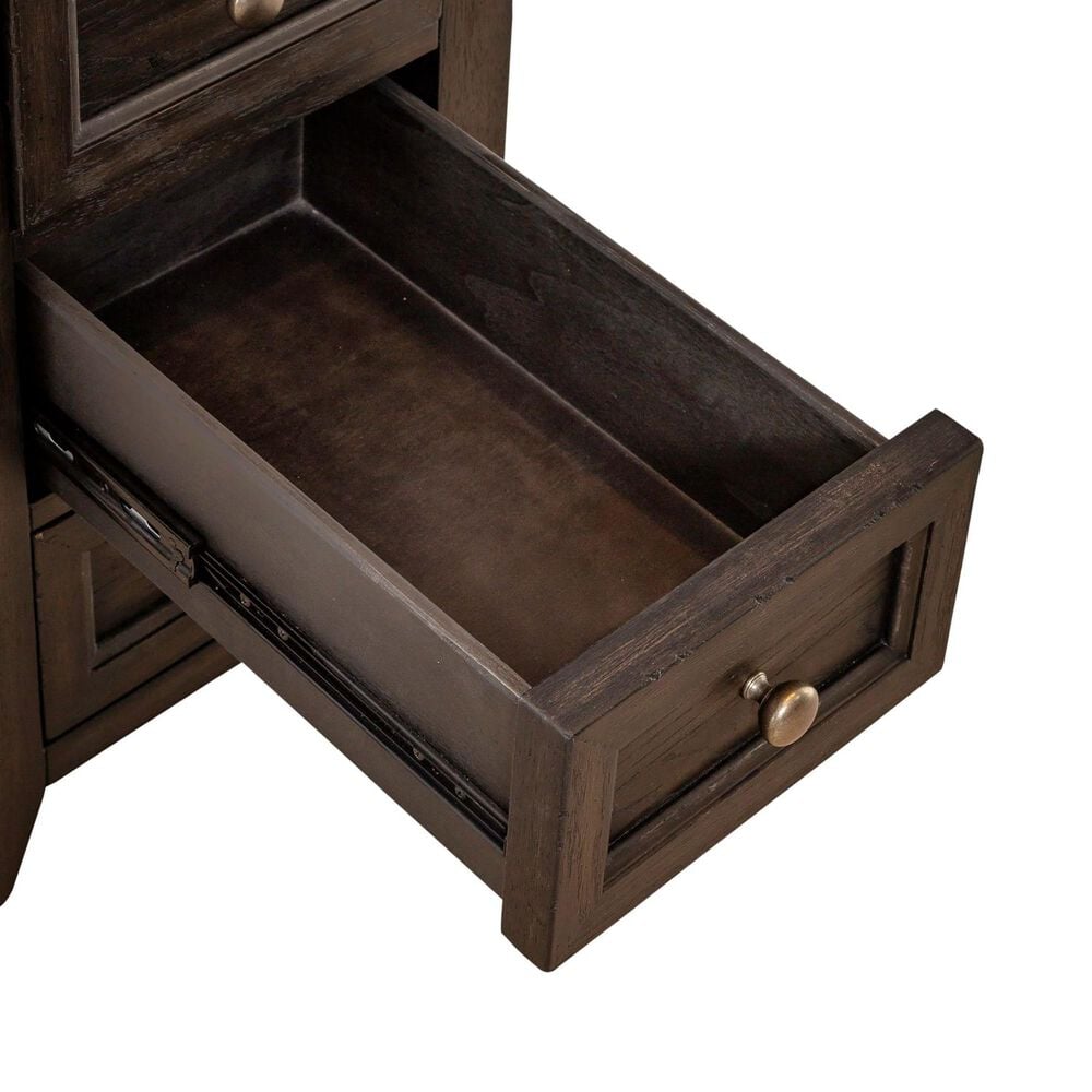 Belle Furnishings Mill Creek 3-Drawer Chair Side Table in Peppercorn, , large