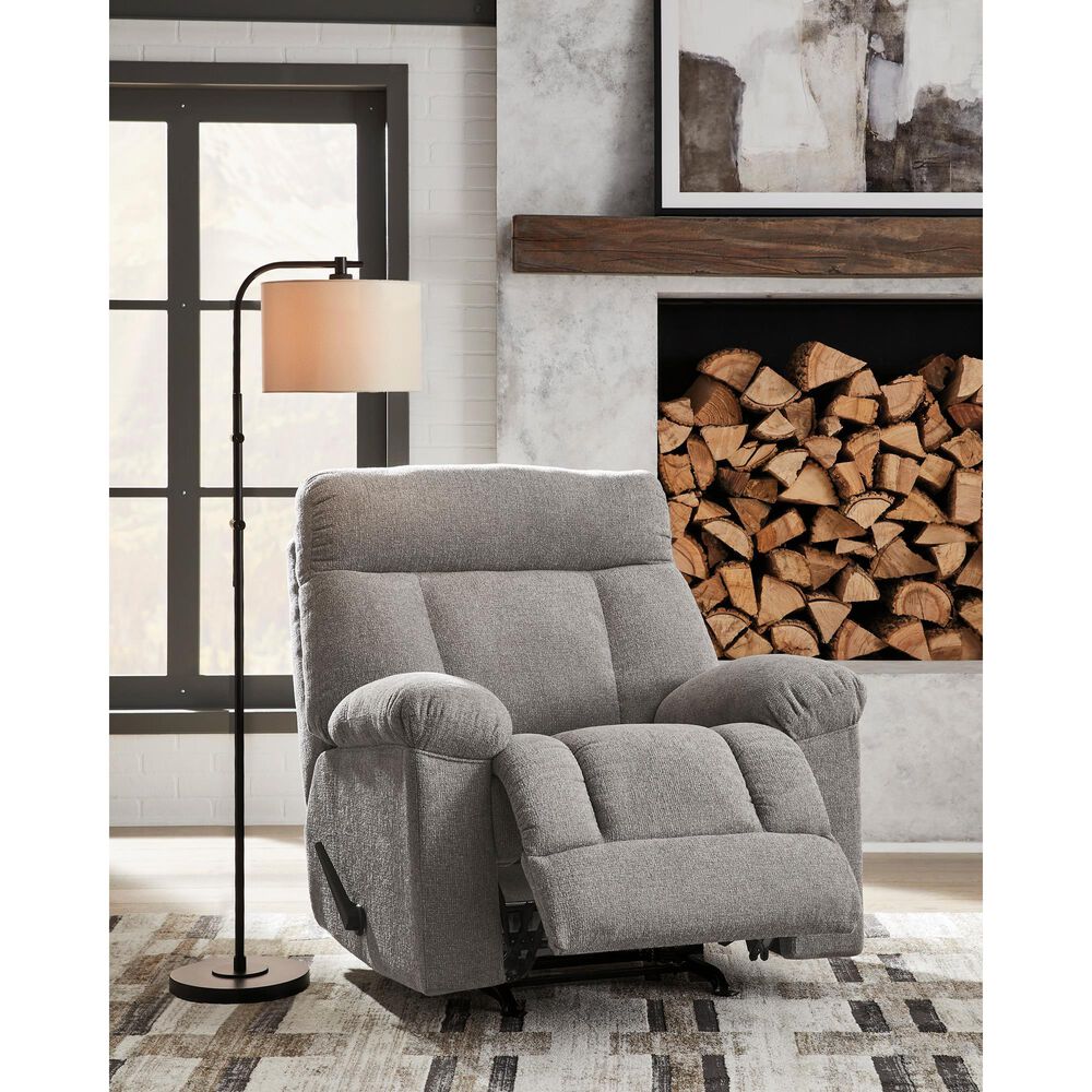 Ashley Hoyne Park Manual Rocker Recliner in Smoke, , large