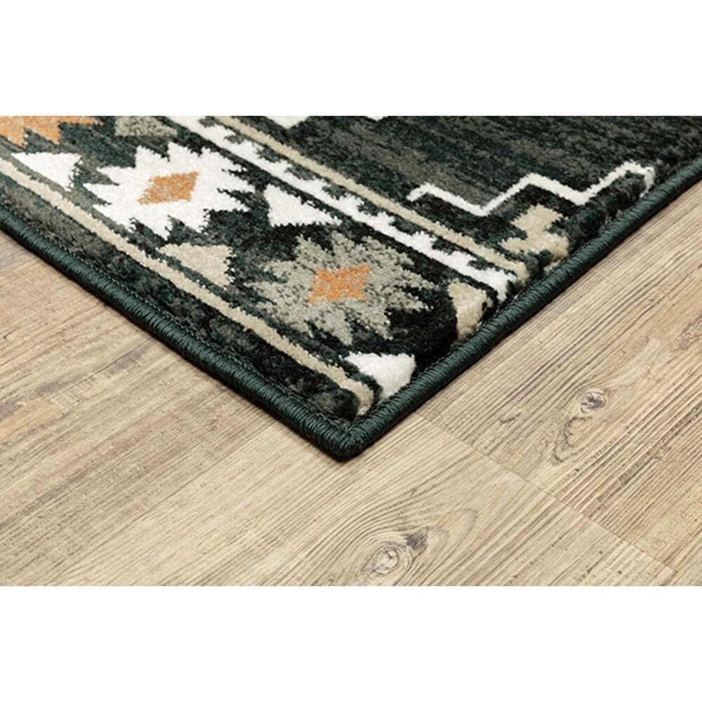 Oriental Weavers Georgia Southwest 605F0 3&#39;10&quot; x 5&#39;5&quot; Charcoal and Ivory Area Rug, , large