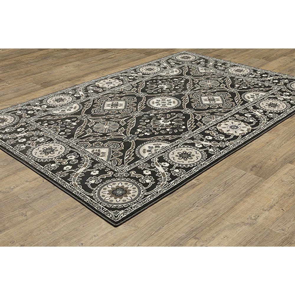 Oriental Weavers Raylan Oriental 9&#39;10&quot; x 12&#39;10&quot; Black Area Rug, , large