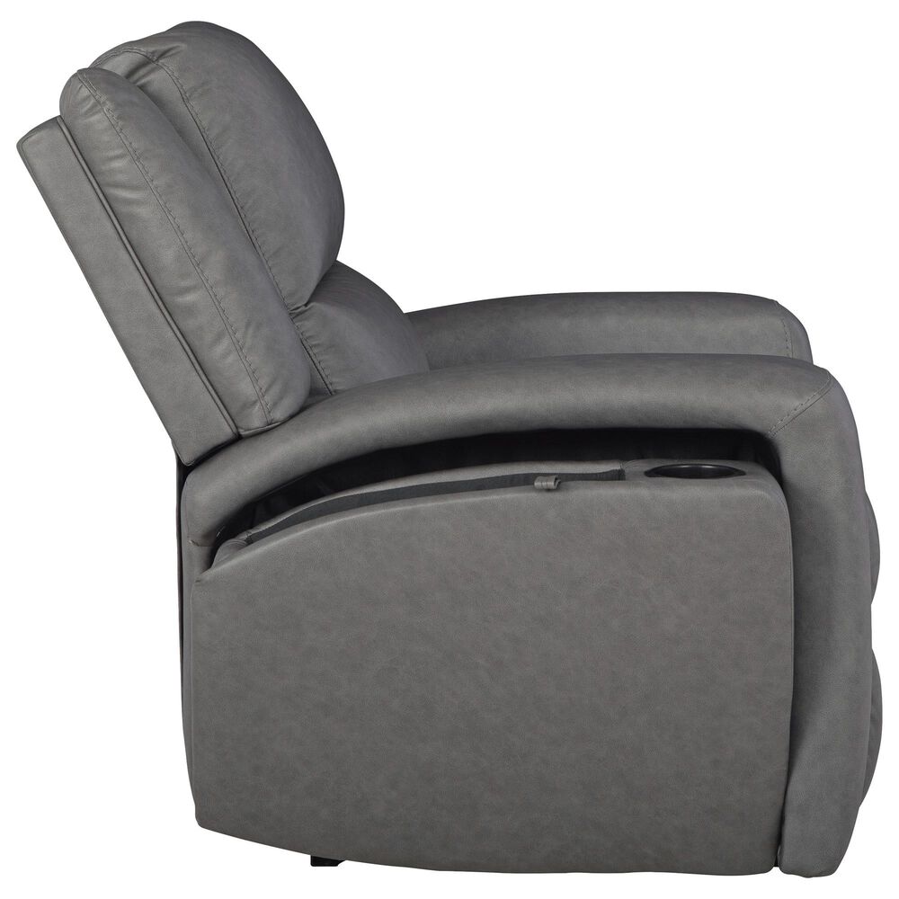 Ashley Brixworth Manual Zero Wall Recliner in Slate, , large