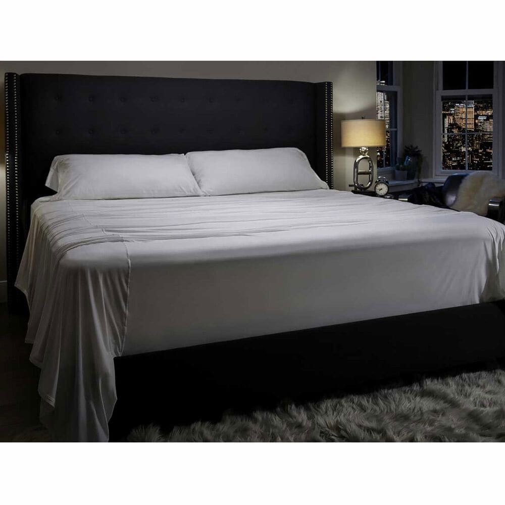 SHEEX Midnight Label 4-Piece King  Sheet Set in Porcelain, , large