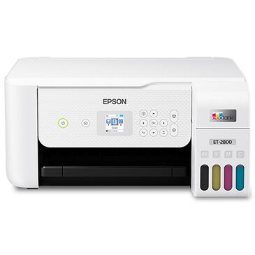 Epson EcoTank ET-2800 Wireless All-in-One Supertank Inkjet Printer in White, , large