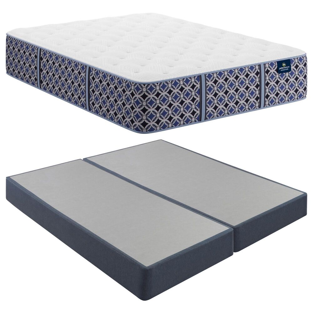 Serta Perfect Sleeper Signature Stevens Park Plush California King Mattress with Low Profile Box Springs, , large