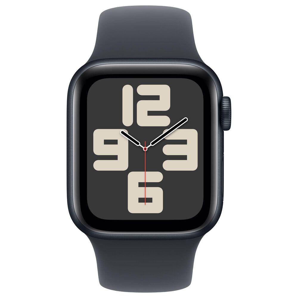 Apple Watch SE GPS + Cellular 40mm Midnight Aluminum Case with Midnight Sport Band - S/M, , large