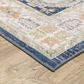 ROW by Oriental Weavers Cavett CAV07 Blue and Gold 5"3" x 7"6" Area Rug, , large