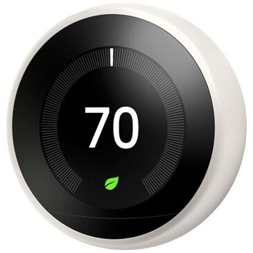 Google Nest Learning Thermostat - Smart Wi-Fi Thermostat - White, , large