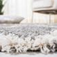 Safavieh Venus Shag VNS681J 8" x 10" Grey and Ivory Area Rug, , large