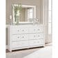 Ashley Maeling Dresser Mirror in Matte White, , large
