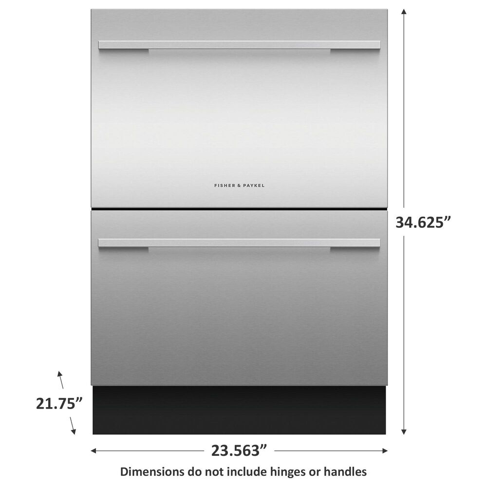 Fisher &amp; Paykel 24&quot; Tall Double Drawer Dishwasher - Panel Sold Separately, , large
