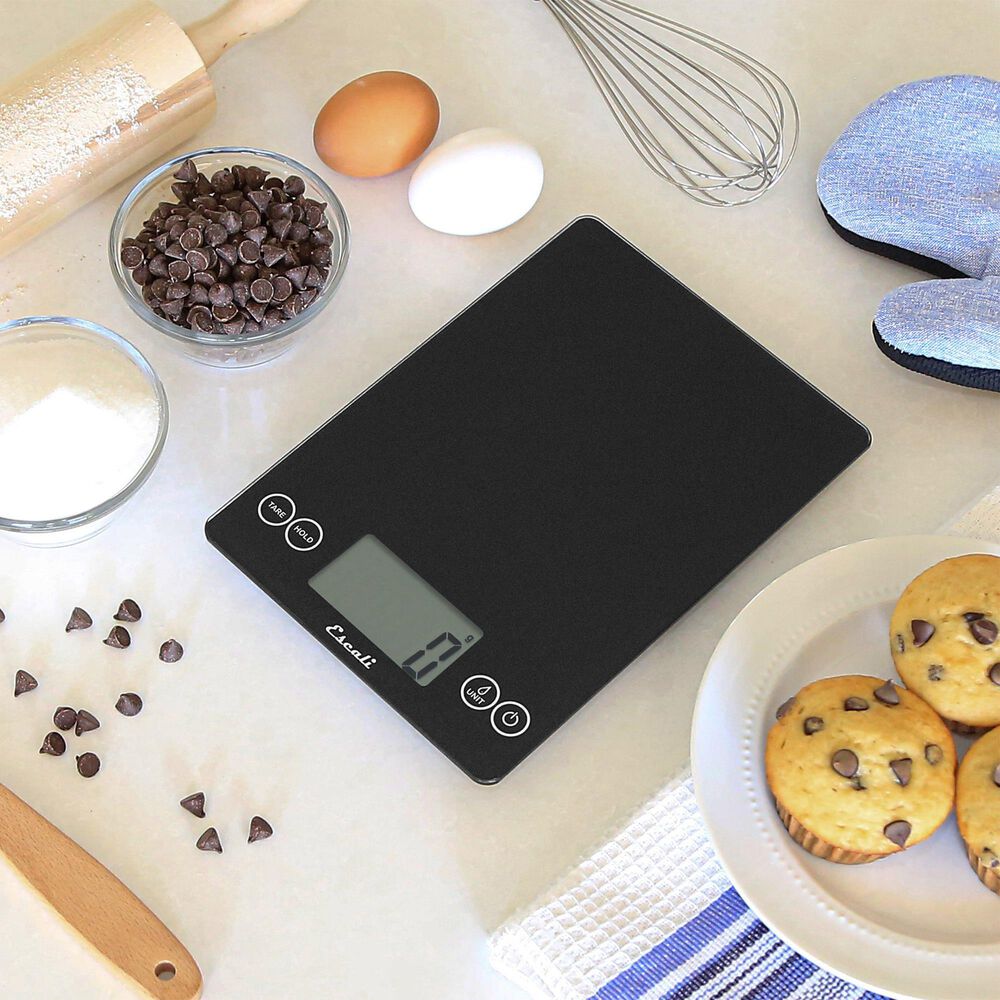 Kitchen Supply Arti Glass Kitchen Scale in Black Obsidian, , large