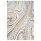 Nourison Glitz GLZ21 Grey and Gold 5"3" x 7"3" Area Rug, , large
