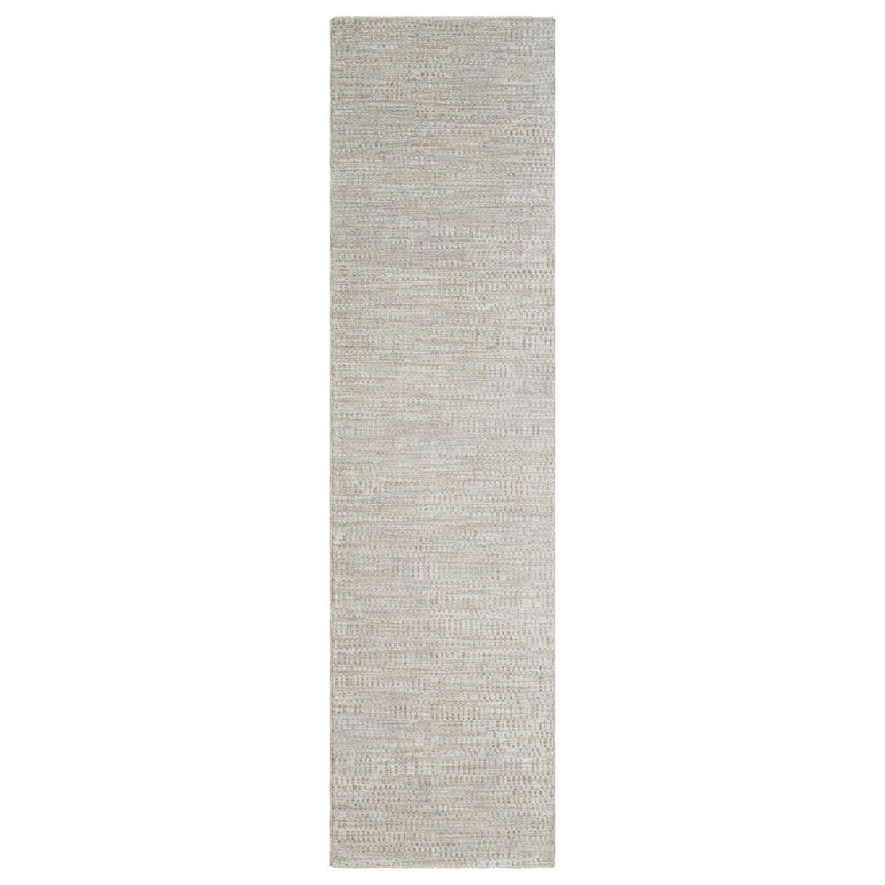 Surya Masterpiece Light Gray and Medium Gray 2'7" x 10' Runner, , large