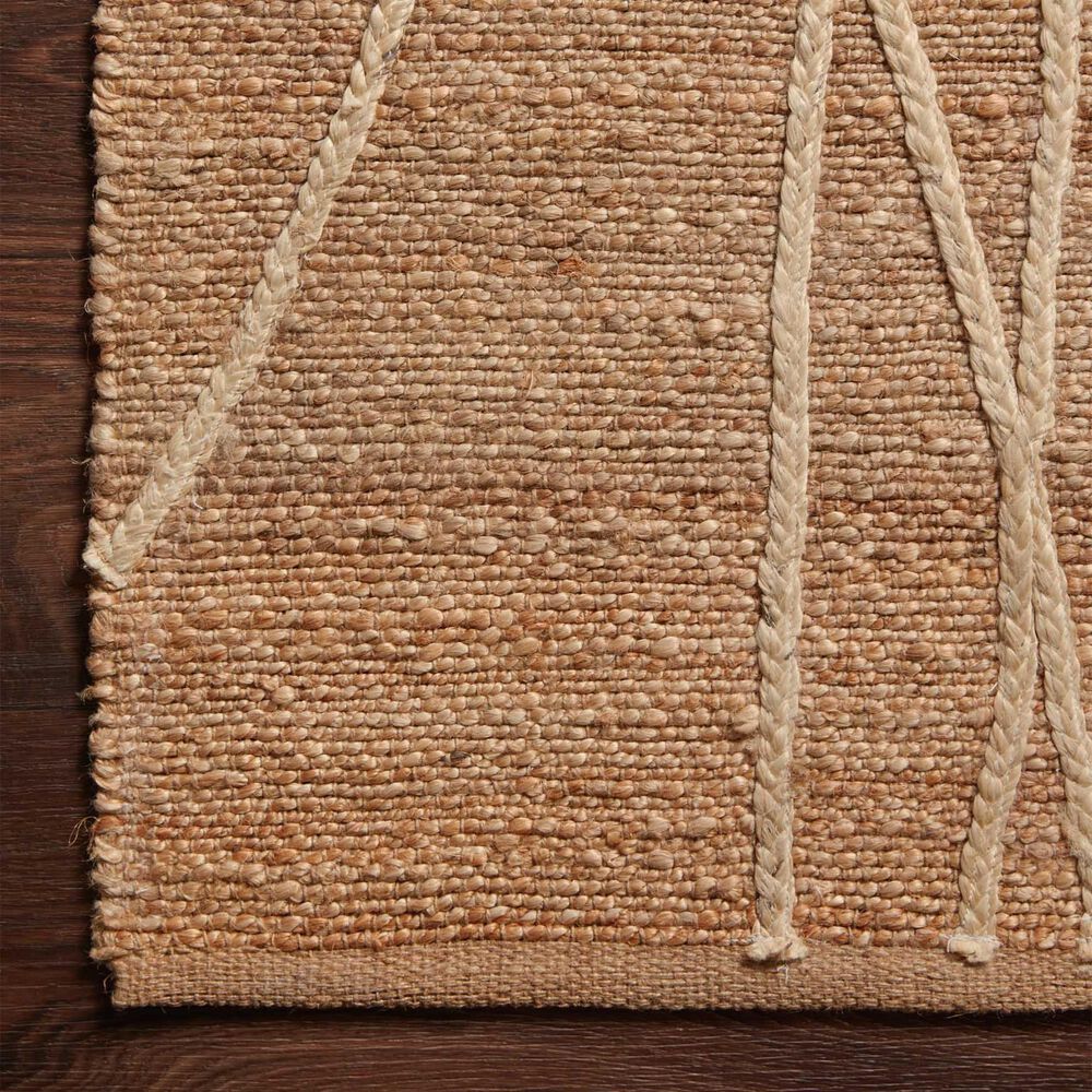 Loloi II Bodhi BOD-03 2&#39; x 5&#39; Natural and Ivory Area Rug, , large