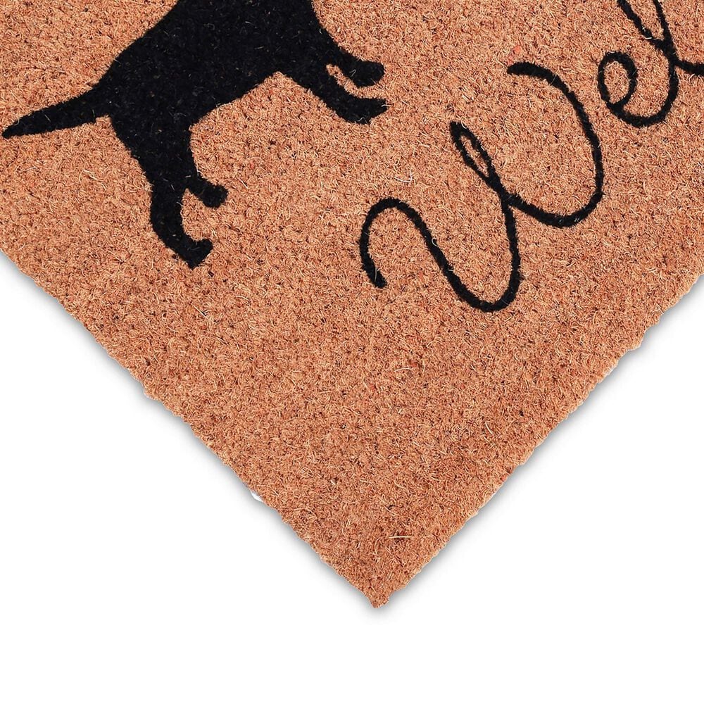 Trans-Ocean Import Natura Three Dogs Holiday 1'6" x 2'6" Natural Outdoor Door Mat, , large