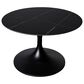 Leisuremod Verve 27" Coffee Table with Sintered Stone Top in Black, , large