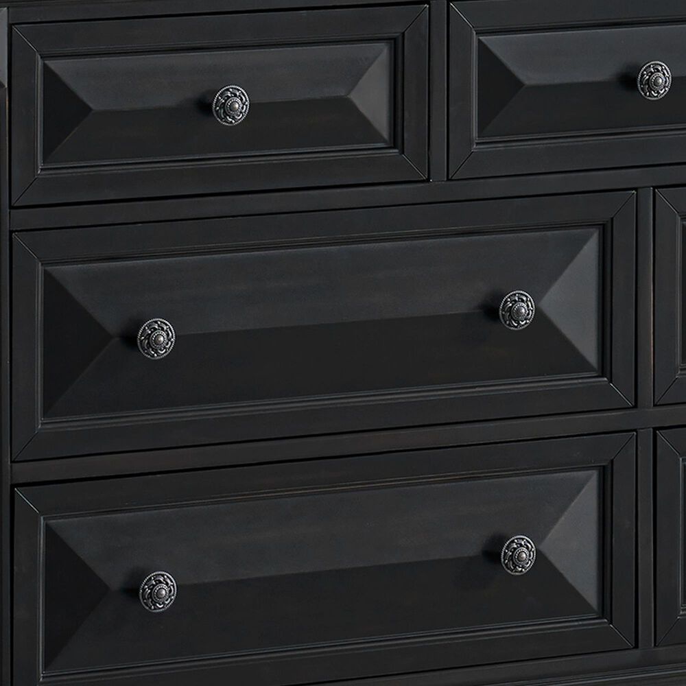 Mayberry Hill Passages 5-Piece Queen Panel Bedroom Set in Black, , large