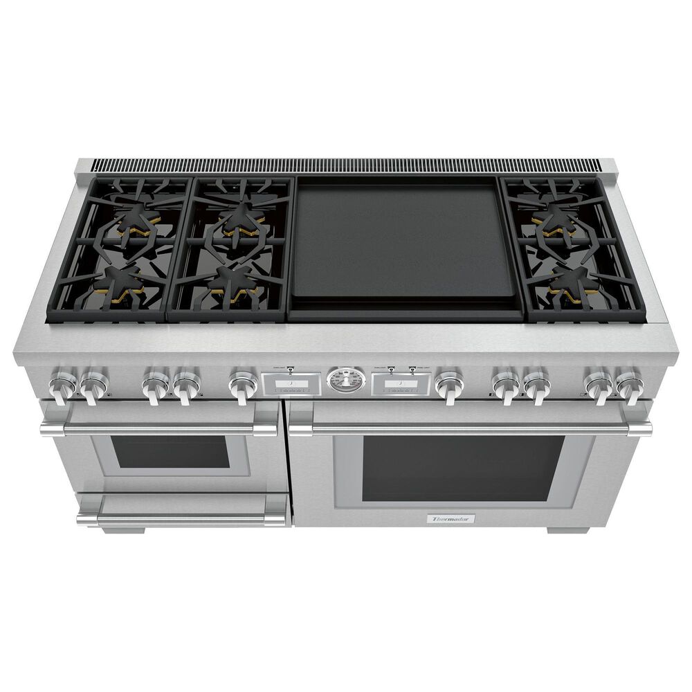 Thermador 60" Pro Grand Dual Fuel Steam Range with 6 Burners in