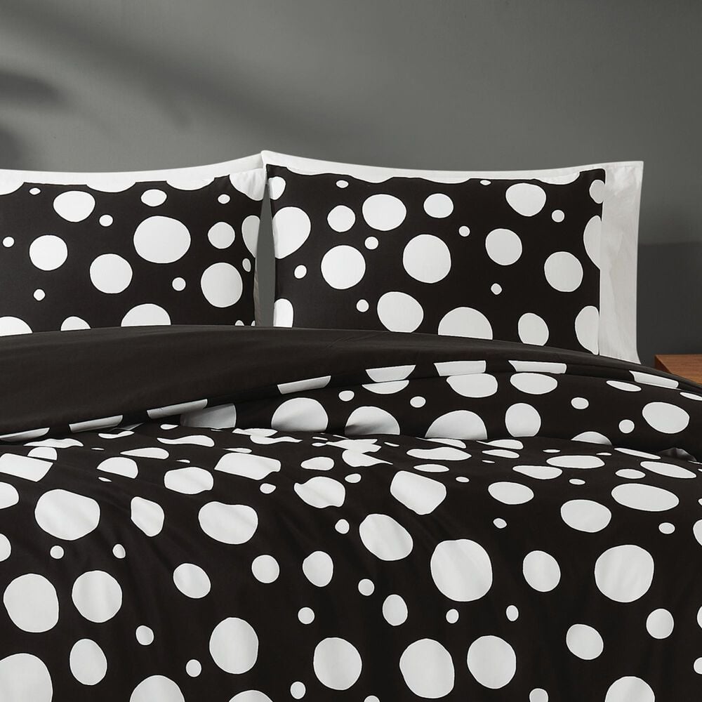 Pem America Sophia 3-Piece Full/Queen Comforter Set in Black and White, , large