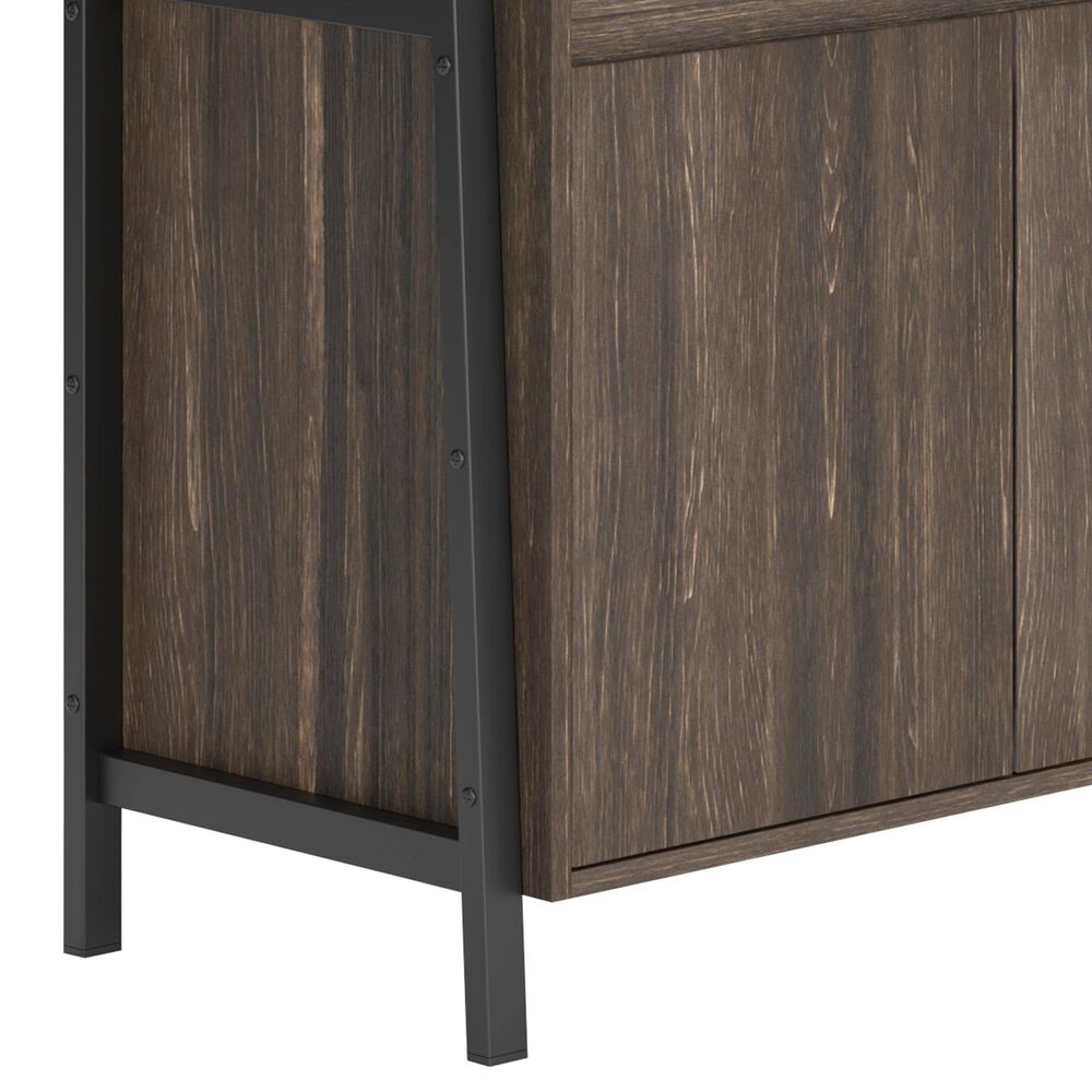 Ashley Zendex Bookcase in Dark Brown and Black, , large