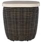 Ashley Kimora Patio Square End Table in Beige and Dark Brown - Table Only, , large